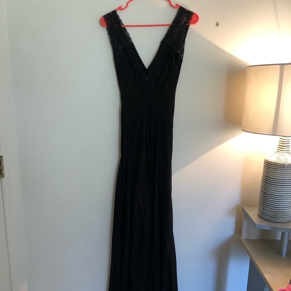 Winter Kale 100% Vintage Silk Gown Size Small - Picture 6 of 7